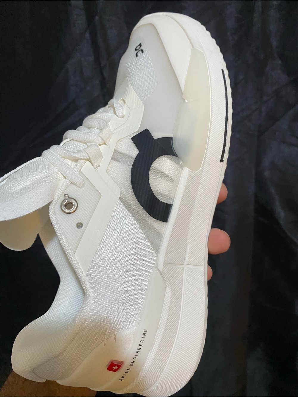 On Running Men’s White and Black Cloudnova Sneakers - Picture 5 of 10